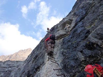 013-In der Ferrata Scala del Menighel